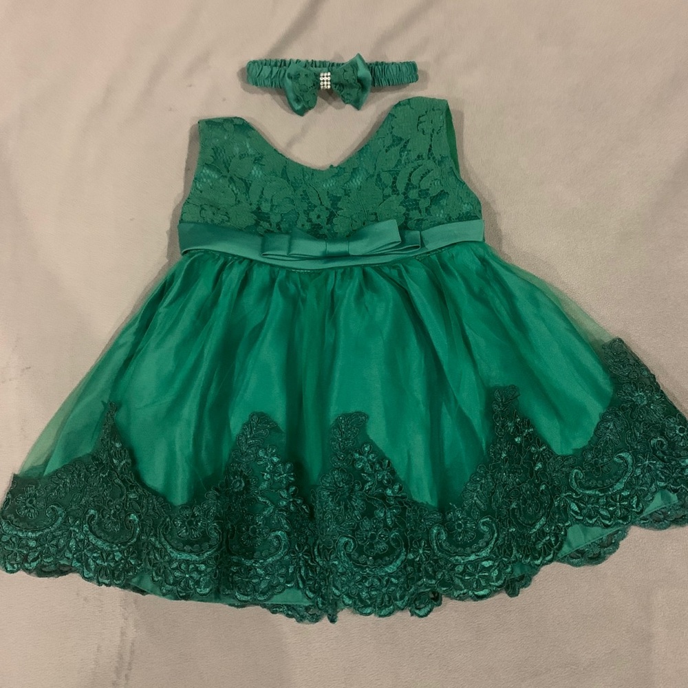 Beautiful green special occasion dress